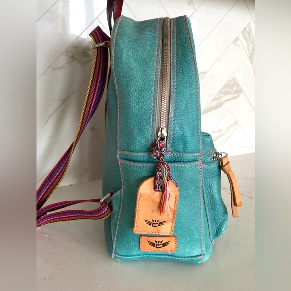 RETIRED * RARE Consuela Guadalupe Leather Convertible Backpack - Picture 3 of 16